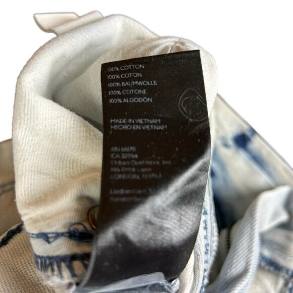 BDG Urban Outfitters Jeans Women Size 26 Blue High Rise Wide Leg Bleach Tie Dye - Picture 13 of 13